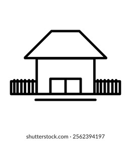 Simple house icon, simple, white background