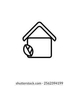 Simple house icon, simple, white background