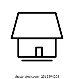 Simple house icon, simple, white background