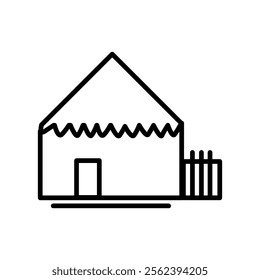 Simple house icon, simple, white background