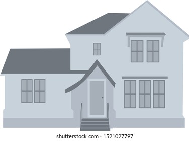 Simple House illustration vector with details