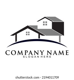 Simple house illustration vector logo