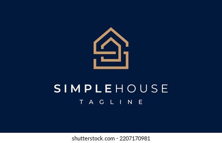 Simple House Letter S Logo for Real Estate