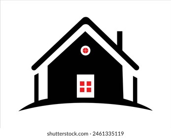 Simple house logo design vector