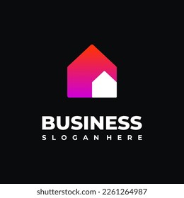 Simple House logo designs icon, Usable for Real Estate, Construction, Architecture and Building Logos. Flat Vector Logo Design Template Element.