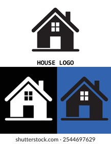 Simple house logo with Diffrent shap