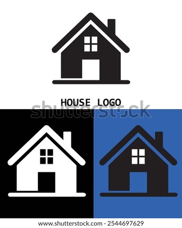 Simple house logo with Diffrent shap