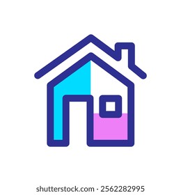 Simple House Logo. House Logo Icon Symbol Vector Design Template