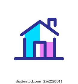 Simple House Logo. House Logo Icon Symbol Vector Design Template