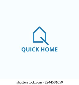 Simple house logo with letter shape.