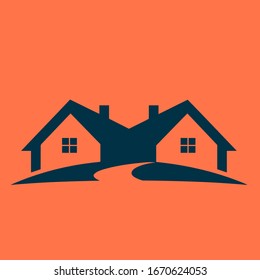 simple house logo for property
