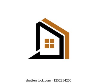 Simple House Logo Template Design Vector, Emblem, Concept Design, Creative Symbol, Icon