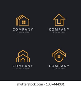 Simple House Logo Template Design 