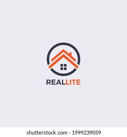 Simple House Realty Logo Design Sign Symbol Icon