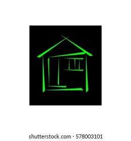 Simple House Symbol Stock Vector (Royalty Free) 578003101 | Shutterstock