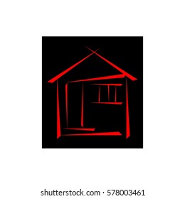 Simple House Symbol Stock Vector (Royalty Free) 578003461