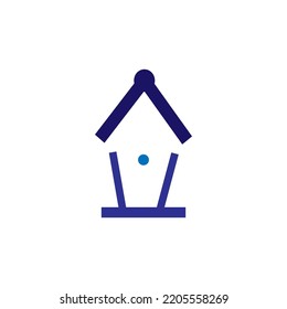diseño de ilustración vectorial de símbolo de casa simple
