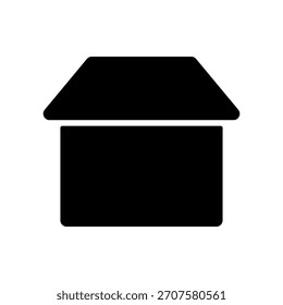 Simple house vector icon illustration.