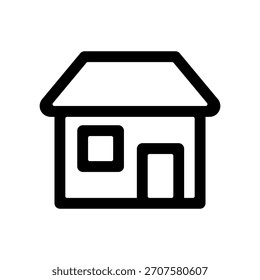 Simple house vector icon illustration.