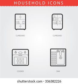 Simple Household Web Icons