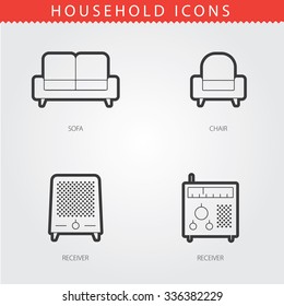 Simple Household Web Icons