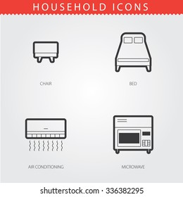 Simple Household Web Icons