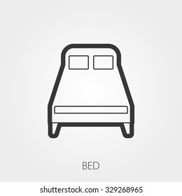 Simple Household Web Icons: Bed
