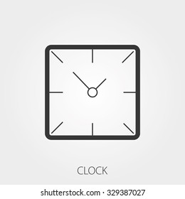 Simple Household Web Icons: Clock