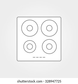 Simple Household Web Icons: Cooker
