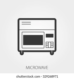 Simple Household Web Icons: Microwave