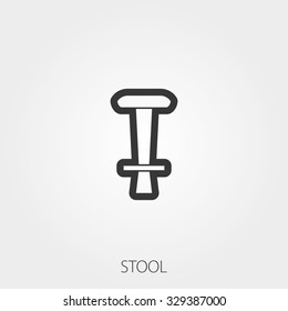 Simple Household Web Icons: Stool