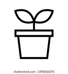 Simple houseplant icon. Plant icon. Vector.