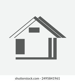 simple housing icon, suitable for logo and so on