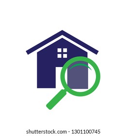 Simple housing and real estate icon search for web icon or mobile APP. For more icon and logo please click on my name below to see my gallery. Vector illustration EPS.8 EPS.10