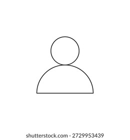 Avatar humano simple para perfil de Cuenta de usuario genérico