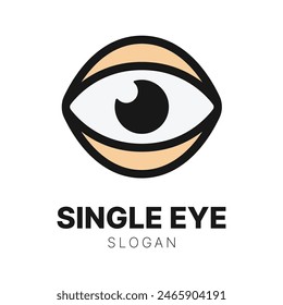 A Simple Human Eye Vector Logo