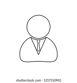 simple human icon business design isolated on white background