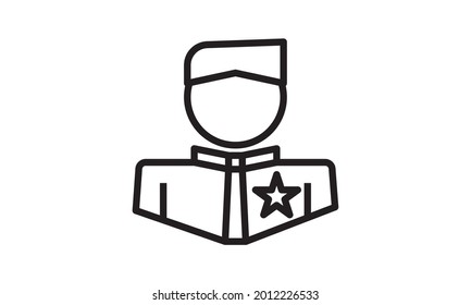 Diseño de negocios de icono humano simple aislado en imagen vectorial