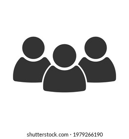 simple human icon on white background