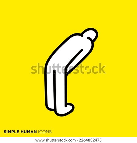 Simple human icon series "Apologize"