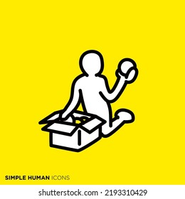 Serie simple de iconos humanos "Clearing"