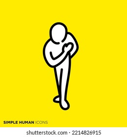 Simple human icon series "Concierge"