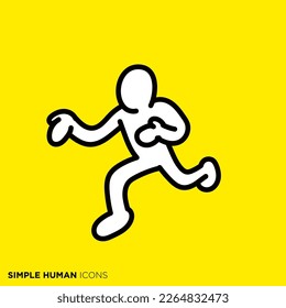 Simple human icon series "Confession"