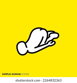 Simple human icon series "Daru"