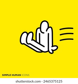 Simple human icon series, excluded people