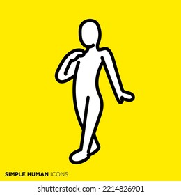 Simple human icon series "Noble people"