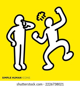 Free Vectors  Simple human who does not understand