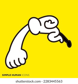 Simple human icon series, powerful punch