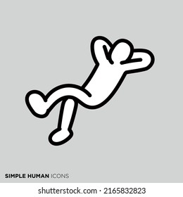 Simple human icon series 