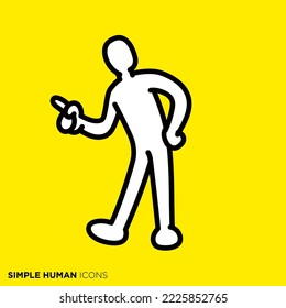 Simple human icon series "Teacher"